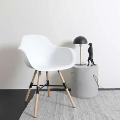 Leen Bakker Lisomme Storm Rond Betonlook Krukje Ø37 x 40 cm - Grijs