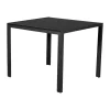 Tuintafels-Leen Bakker Lisomme Vinn tuintafel zwart - 90 x 90 cm