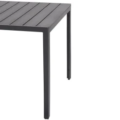 Tuintafels-Leen Bakker Lisomme Vinn tuintafel zwart - 90 x 90 cm