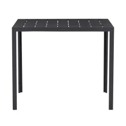 Tuintafels-Leen Bakker Lisomme Vinn tuintafel zwart - 90 x 90 cm