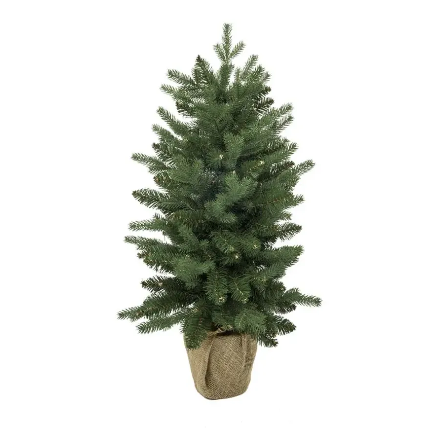 Kerstbomen-Little Grove Noorse Spar Kleine Kunstkerstboom - Ø61x90 cm