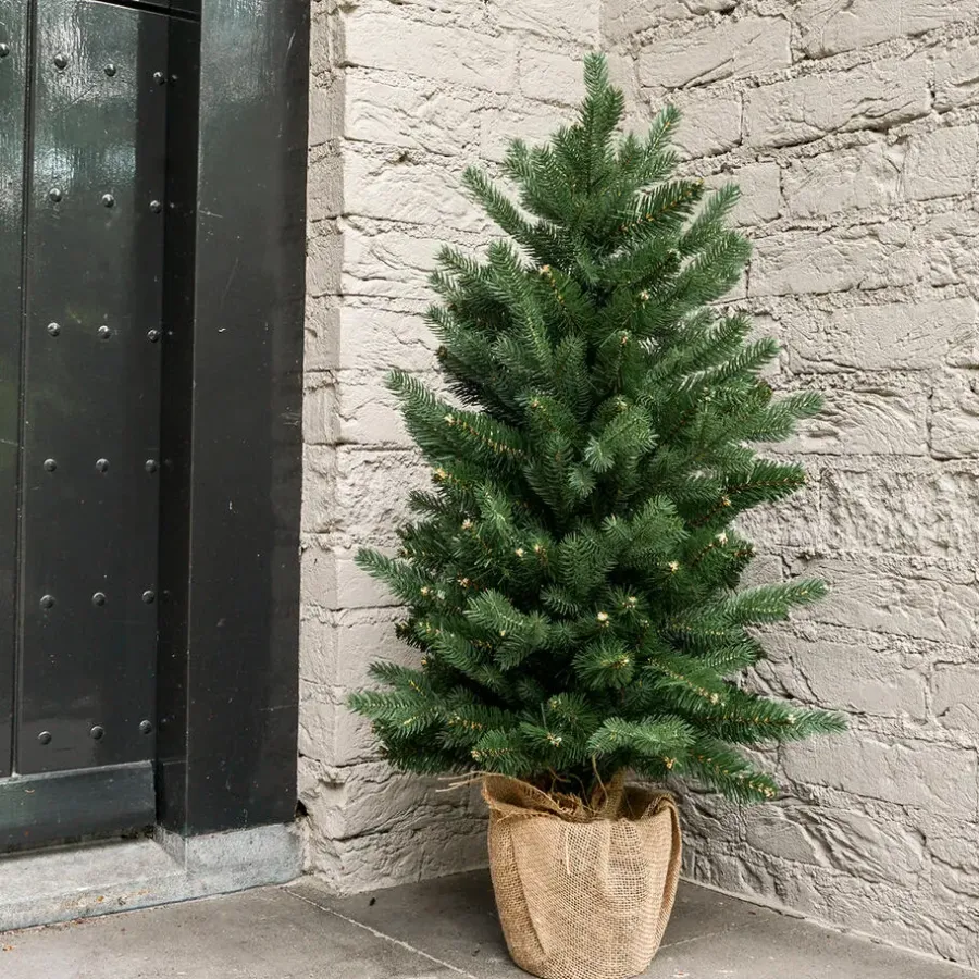 Kerstbomen-Little Grove Noorse Spar Kleine Kunstkerstboom - Ø61x90 cm