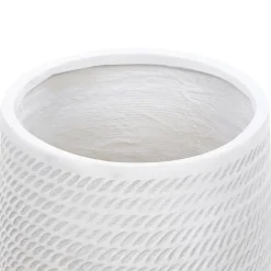 Beliani LIVADIA - Bloempot - Off-white - Vezelklei