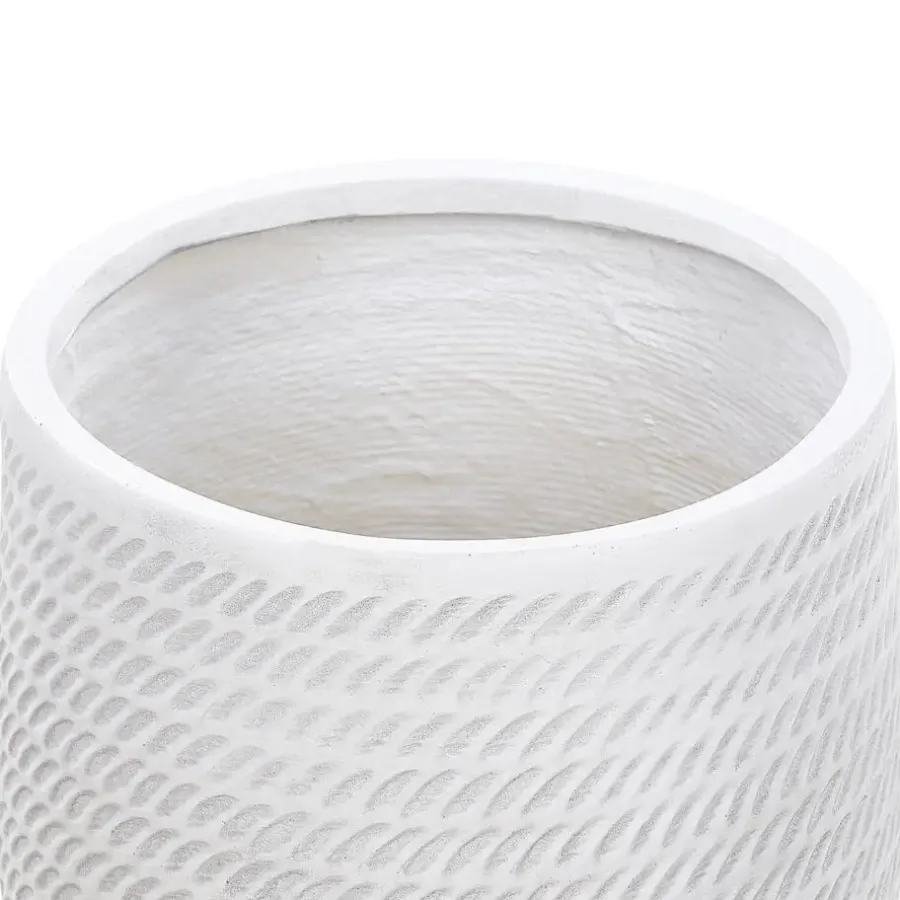Beliani LIVADIA - Bloempot - Off-white - Vezelklei