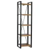 Boekenkasten|Boekenkasten-Livingfurn - Boekenkasten Nairobi 200cm - Mangohout