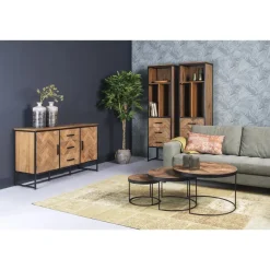 Dressoirs-Livingfurn - Dressoir Accent 180cm - Teakhout
