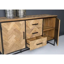Dressoirs-Livingfurn - Dressoir Accent 180cm - Teakhout