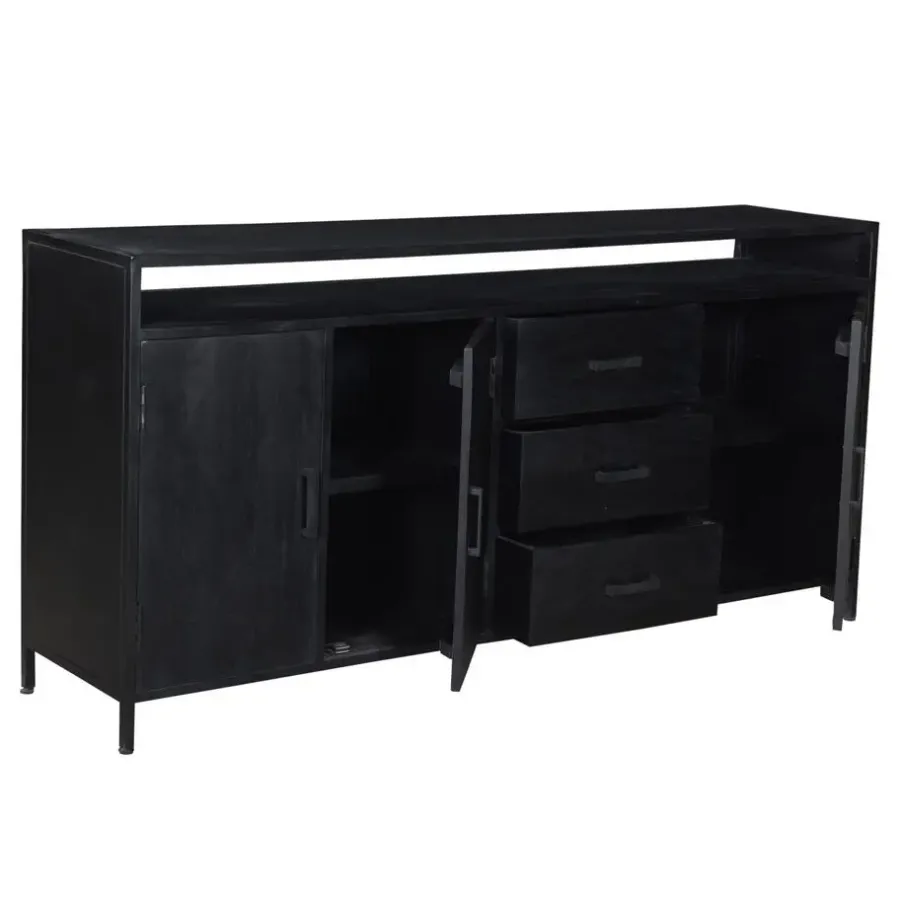 Livingfurn - Dressoir Kala Open 180 cm - Mangohout