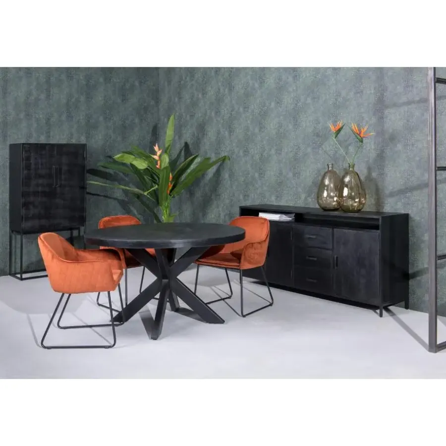 Livingfurn - Dressoir Kala Open 180 cm - Mangohout