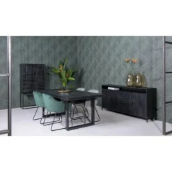 Livingfurn - Dressoir Kala Open 180 cm - Mangohout