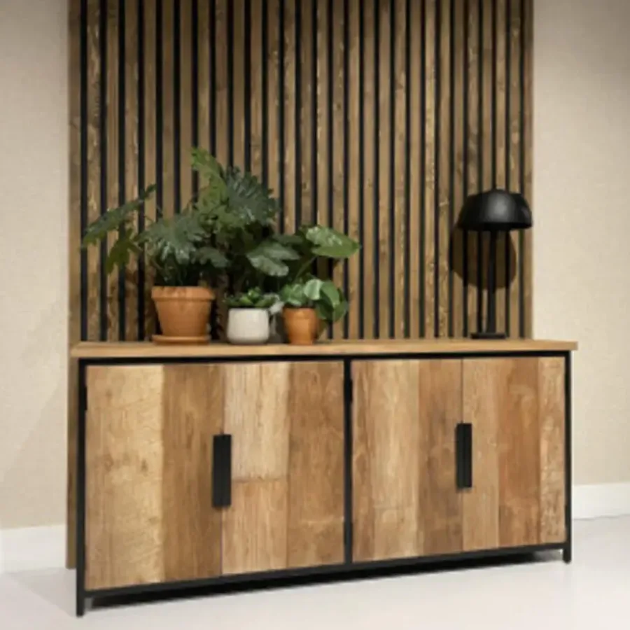 Livingfurn - Dressoir Tomar 185cm - Teakhout