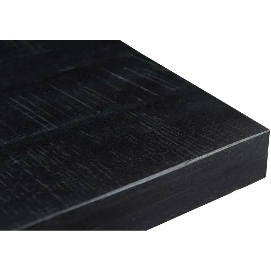 Livingfurn - e Zwart Eetkamertafel Kala - U-Pot - Mango Hout - 240 cm