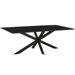 Livingfurn - Eetkamertafel Oslo Black Acacia 220 cm - Acacia
