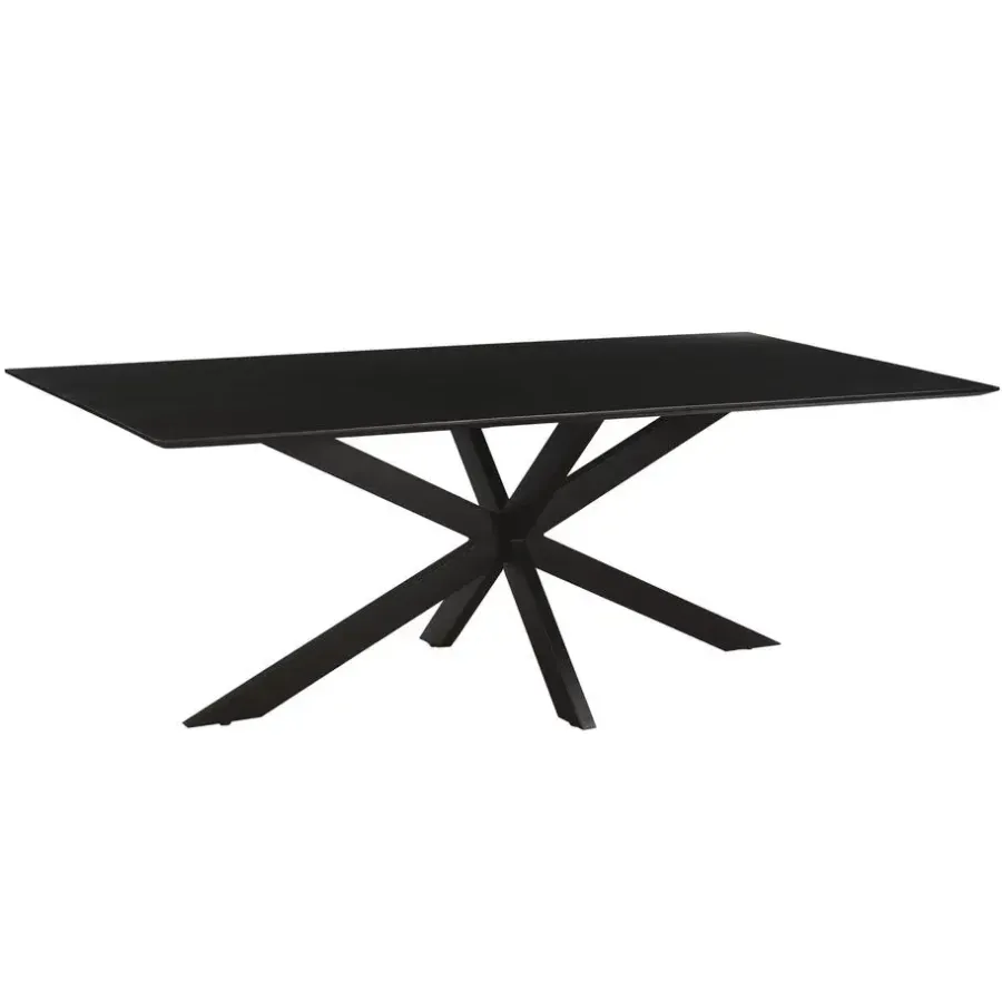 Livingfurn - Eetkamertafel Oslo Black Acacia 220 cm - Acacia