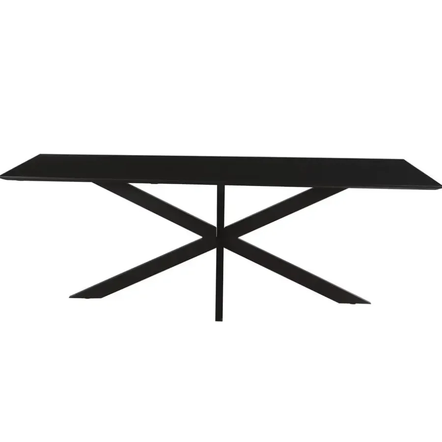 Livingfurn - Eetkamertafel Oslo Black Acacia 220 cm - Acacia