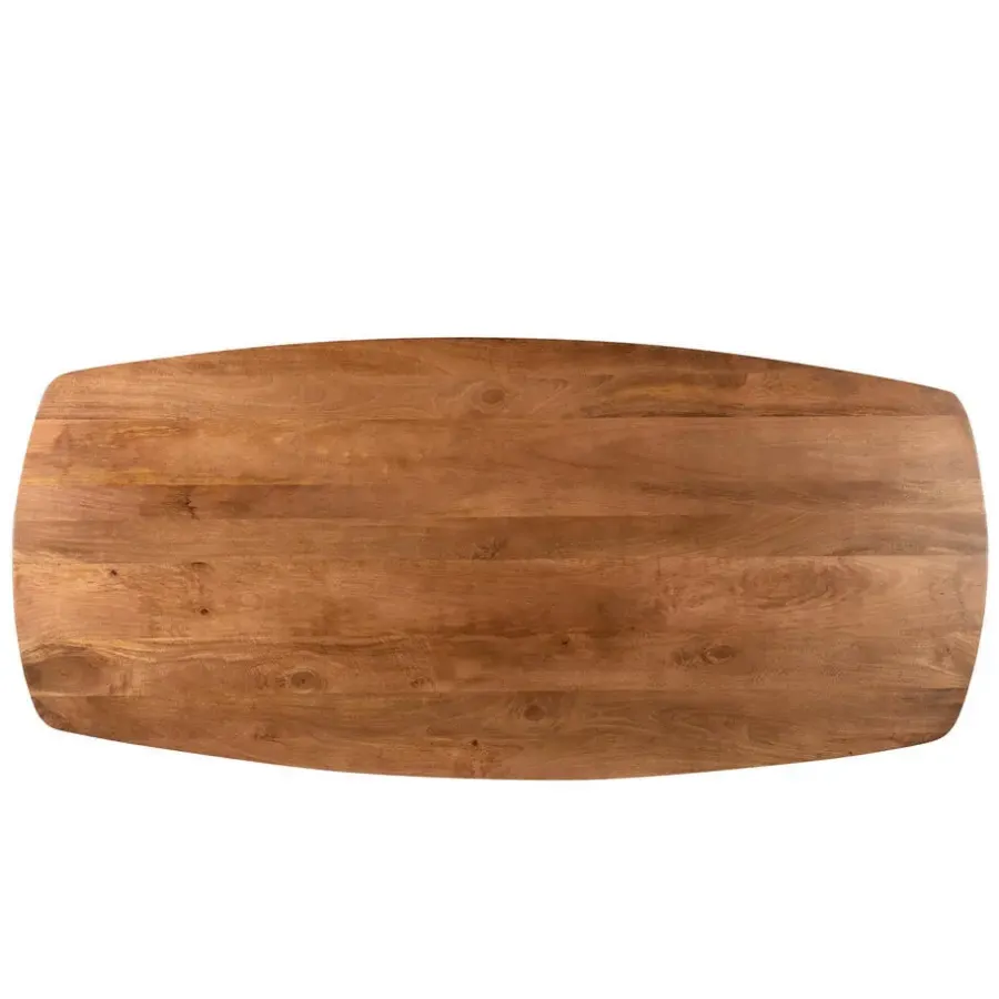 Industriële Eettafels-Livingfurn - Eetkamertafel Jesper Danish Oval 210cm - Mangohout