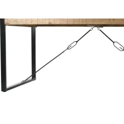 Industriële Eettafels-Livingfurn - Eetkamertafel Nairobi - U-Pot - Mango Hout - 200x100 cm - Bruin