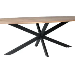 Industriële Eettafels-Livingfurn - Eetkamertafel Oslo - AcasiaHout - 180cm - Bruin