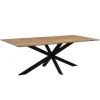 Livingfurn - Eetkamertafel Oslo - Spider Tafelpoot - Acasia Hout - 220 cm