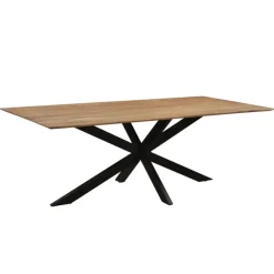 Livingfurn - Eetkamertafel Oslo - Spider Tafelpoot - Acasia Hout - 220 cm