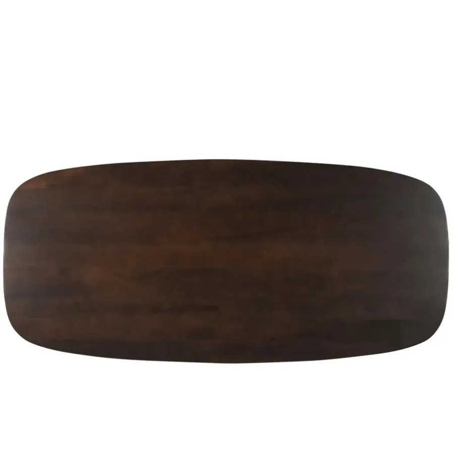 Livingfurn - Eetkamertafel Jesper Danish Oval Brown 180 cm - Mangohout