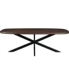 Ovale Eettafels-Livingfurn - Eetkamertafel Jesper Danish Oval Brown 230 cm - Mangohout