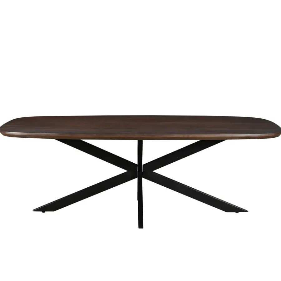 Ovale Eettafels-Livingfurn - Eetkamertafel Jesper Danish Oval Brown 230 cm - Mangohout