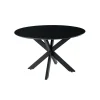 Industriële Eettafels|Ronde Eettafels-Livingfurn - Ronde Eetkamertafel Oslo - Acasia Hout - 130