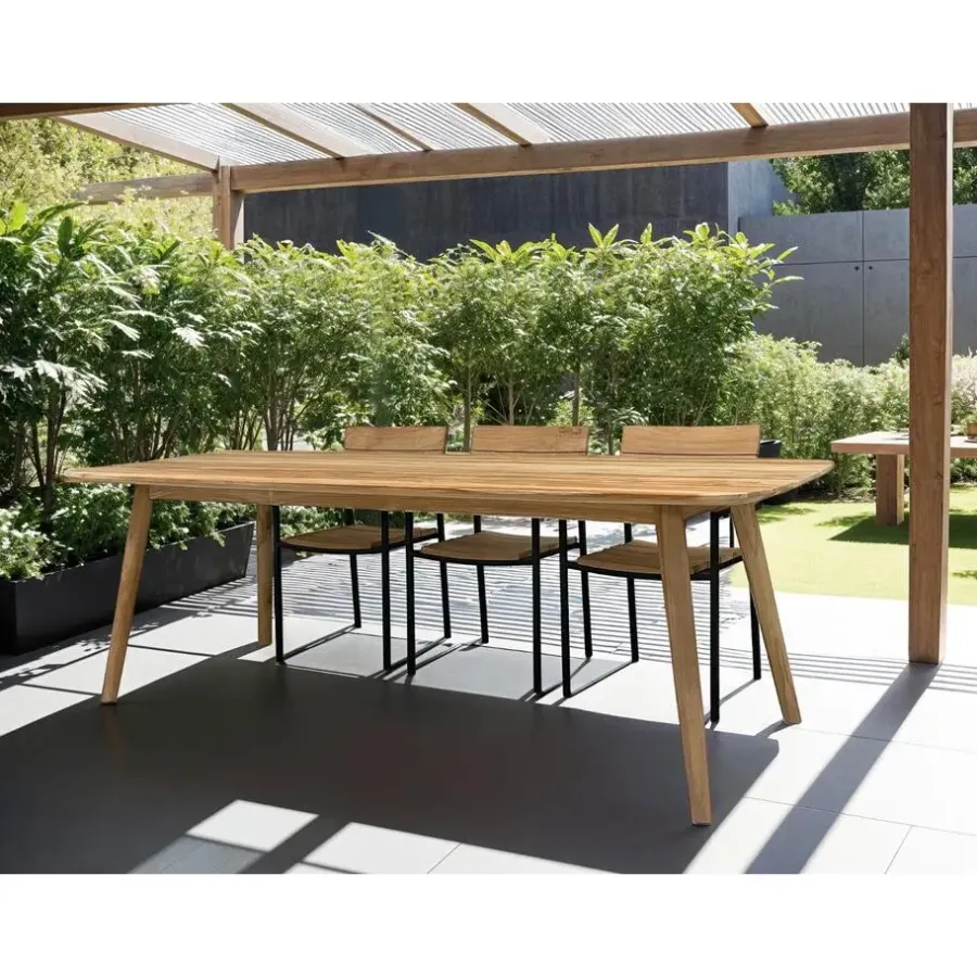 Tuintafels-Livingfurn - Tuintafel - Lugano 240cm - Bruin