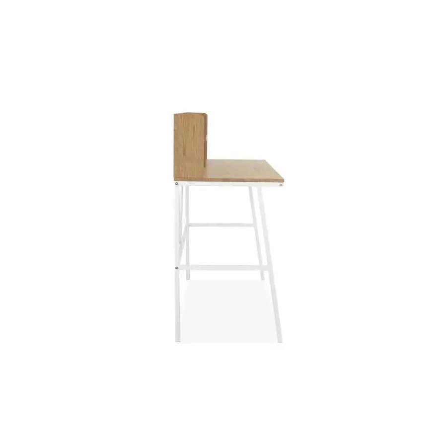 Loft24 Livorno - Bureau wit eiken MDF