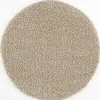 Muratap Loca Shaggy Rond Vloerkleed Beige Hoogpolig - 150 CM ROND