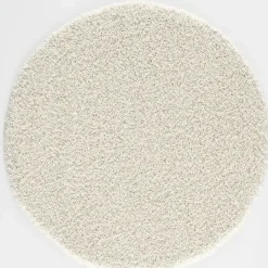 Muratap Loca Shaggy Rond Vloerkleed Creme Hoogpolig - 120 CM ROND
