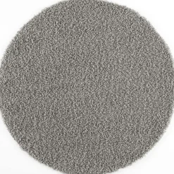 Muratap Loca Shaggy Rond Vloerkleed Lichtgrijs Hoogpolig - 200 CM ROND