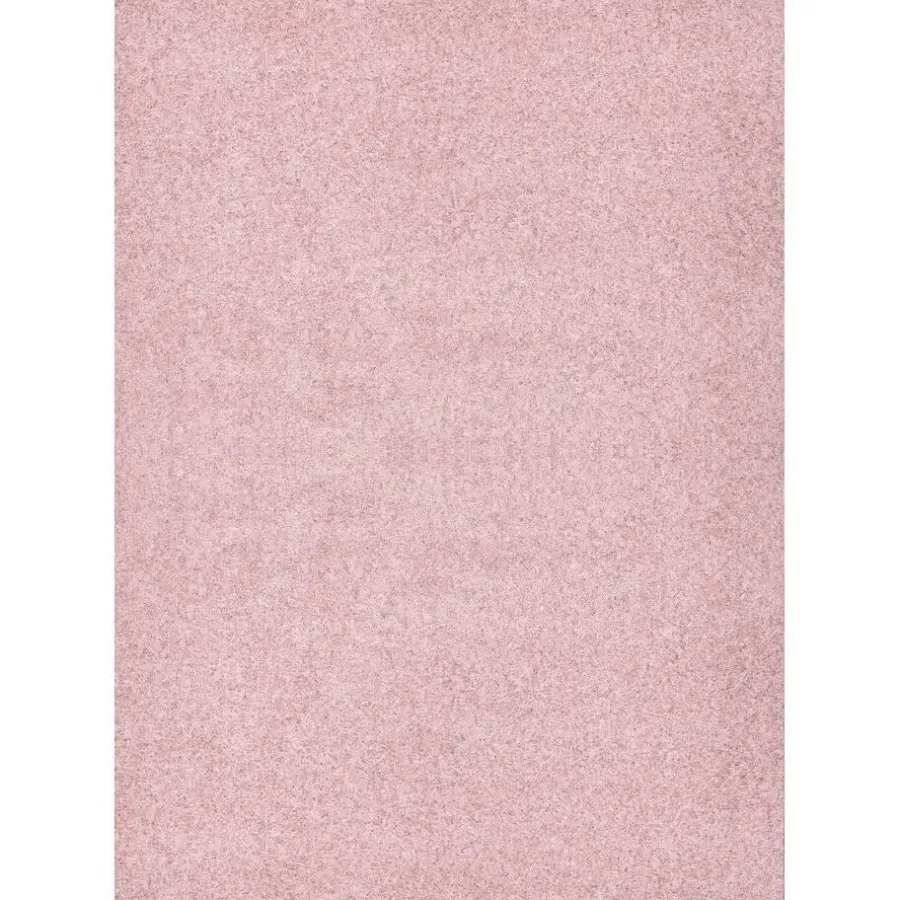 Hoogpolige Vloerkleden-Muratap Loca Shaggy Vloerkleed – Modern Uni Effen – Roze Hoogpolig & Zacht - 160x230 CM