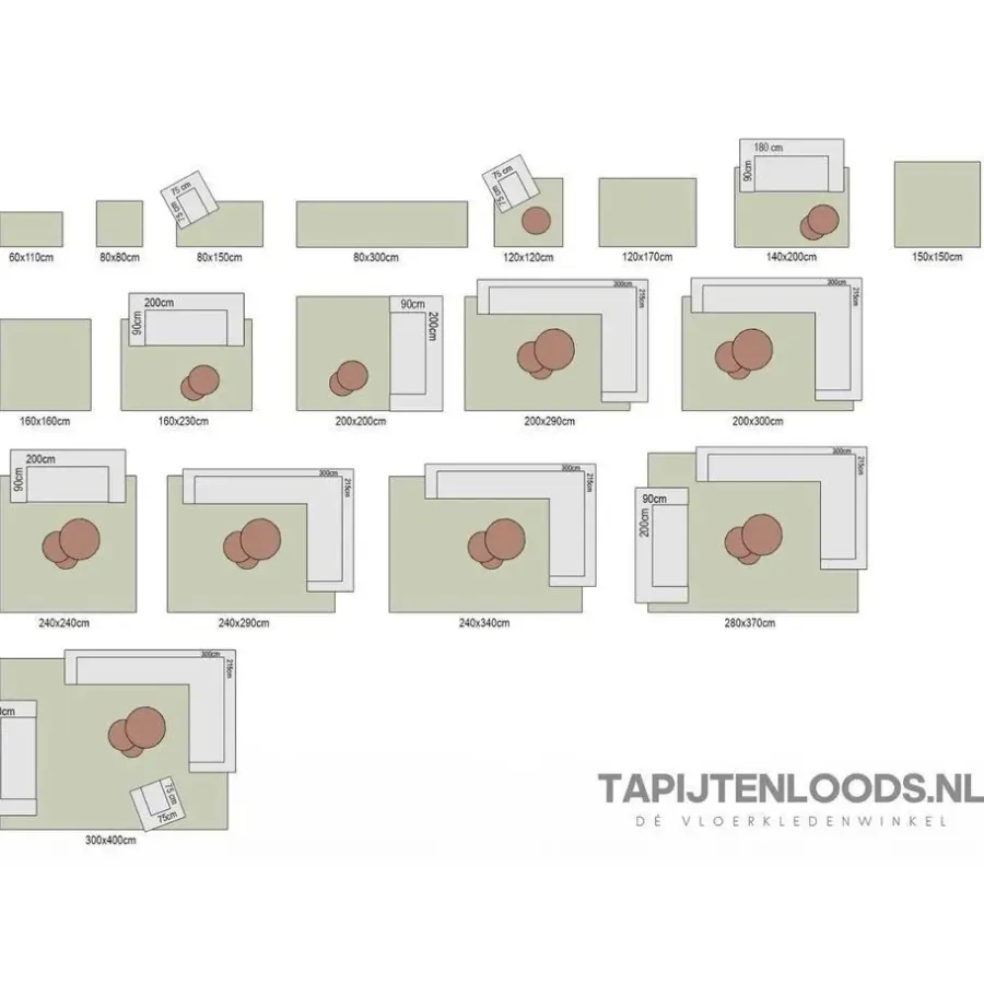 Vloerkleden|Hoogpolige Vloerkleden-Muratap Loca Shaggy Vloerkleed Beige Hoogpolig - 200x290 CM