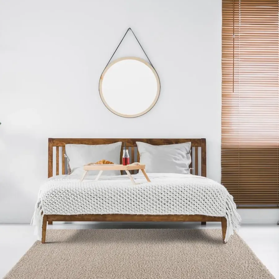 Vloerkleden|Hoogpolige Vloerkleden-Muratap Loca Shaggy Vloerkleed Beige Hoogpolig - 200x290 CM