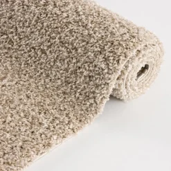 Hoogpolige Vloerkleden-Muratap Loca Shaggy Vloerkleed Beige Hoogpolig - 200x200 CM Vierkant