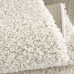 Vloerkleden|Hoogpolige Vloerkleden-Muratap Loca Shaggy Vloerkleed Creme Hoogpolig - 160x230 CM