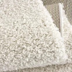 Muratap Loca Shaggy Vloerkleed Creme Hoogpolig - 200x200 CM Vierkant