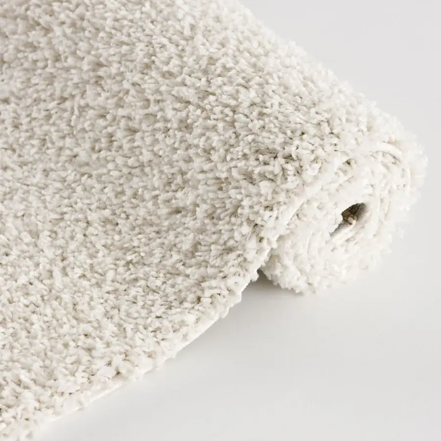 Muratap Loca Shaggy Vloerkleed Creme Hoogpolig - 200x200 CM Vierkant