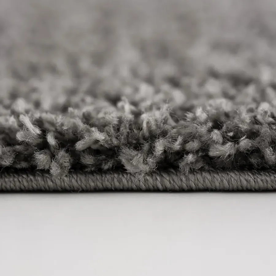 Muratap Loca Shaggy Vloerkleed Grijs Hoogpolig - 300x400 CM
