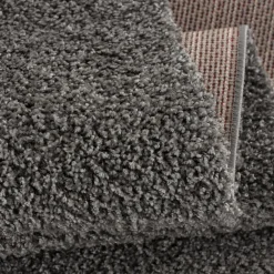 Muratap Loca Shaggy Vloerkleed Grijs Hoogpolig - 300x400 CM