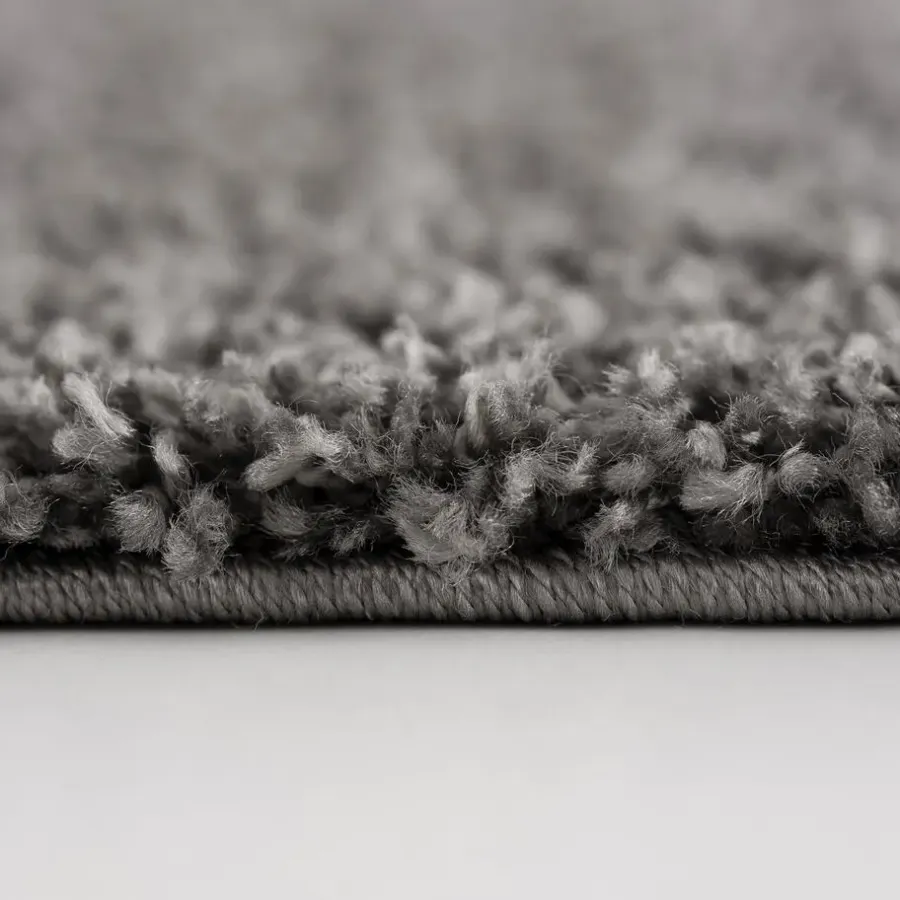 Muratap Loca Shaggy Vloerkleed Grijs Hoogpolig - 240x340 CM