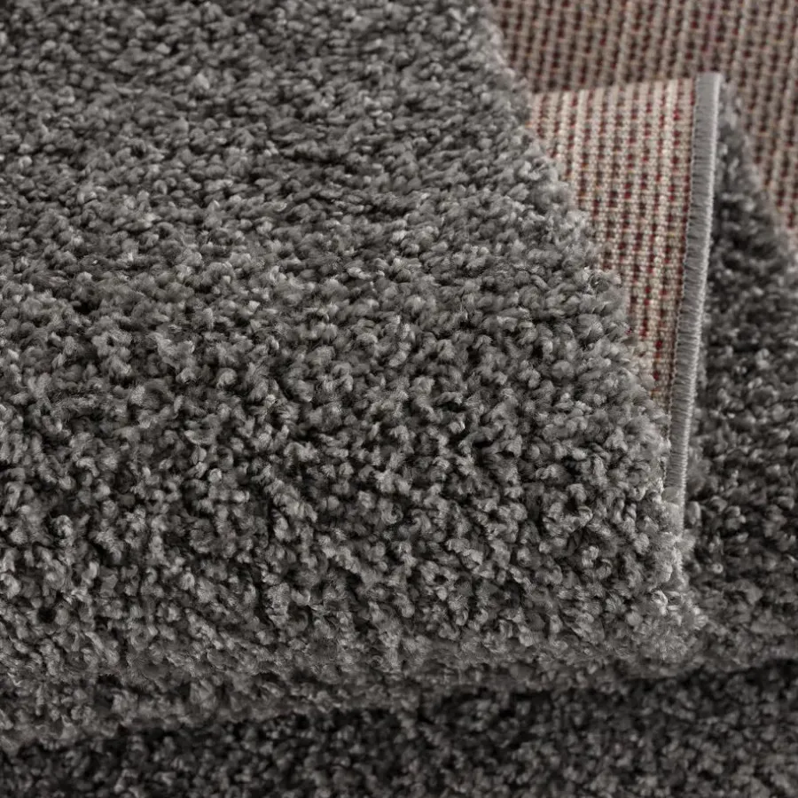 Muratap Loca Shaggy Vloerkleed Grijs Hoogpolig - 240x340 CM