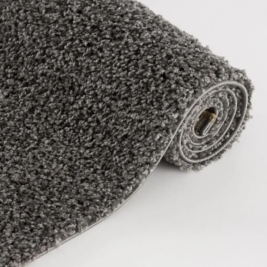 Hoogpolige Vloerkleden-Muratap Loca Shaggy Vloerkleed Grijs Hoogpolig - 140x200 CM