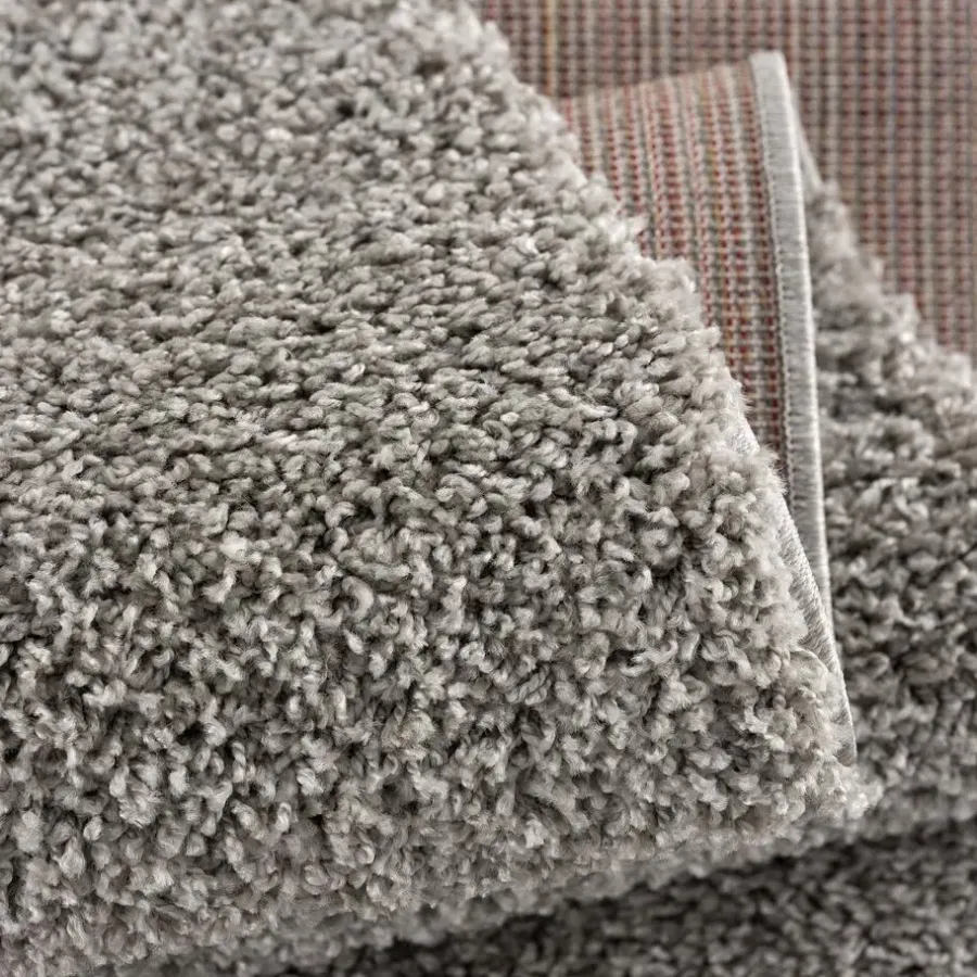 Muratap Loca Shaggy Vloerkleed Lichtgrijs Hoogpolig - 200x290 CM