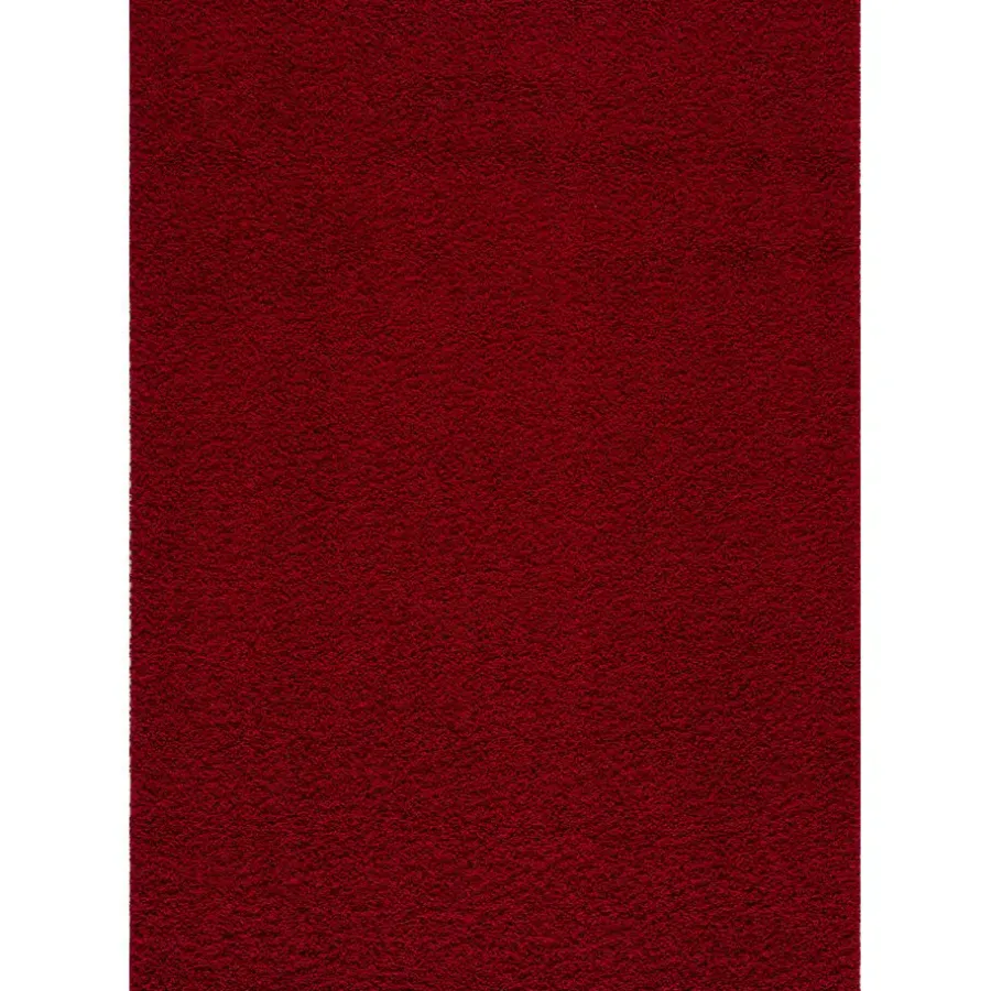 Hoogpolige Vloerkleden-Muratap Loca Shaggy Vloerkleed Rood Hoogpolig - 140x200 CM