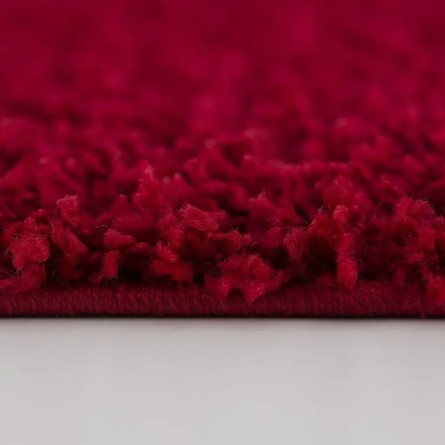 Hoogpolige Vloerkleden-Muratap Loca Shaggy Vloerkleed Rood Hoogpolig - 140x200 CM