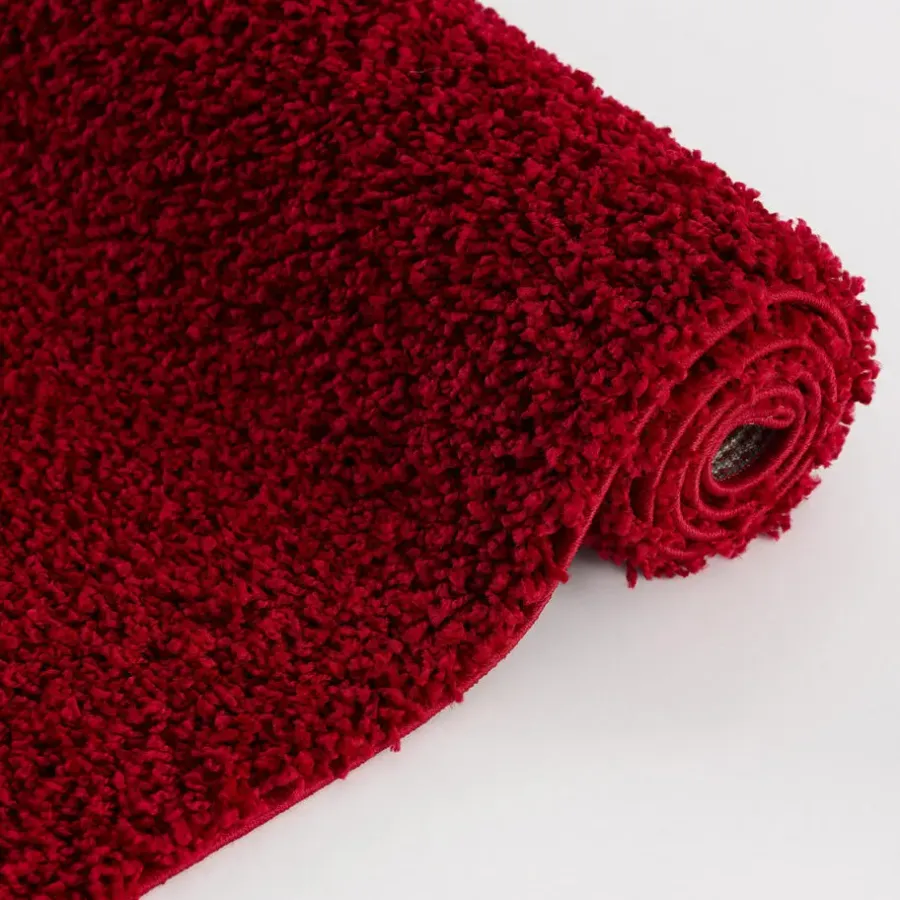 Hoogpolige Vloerkleden-Muratap Loca Shaggy Vloerkleed Rood Hoogpolig - 140x200 CM