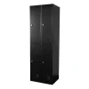 IVOL Lockerkast Zwart - 60x185 cm - 4 lockers